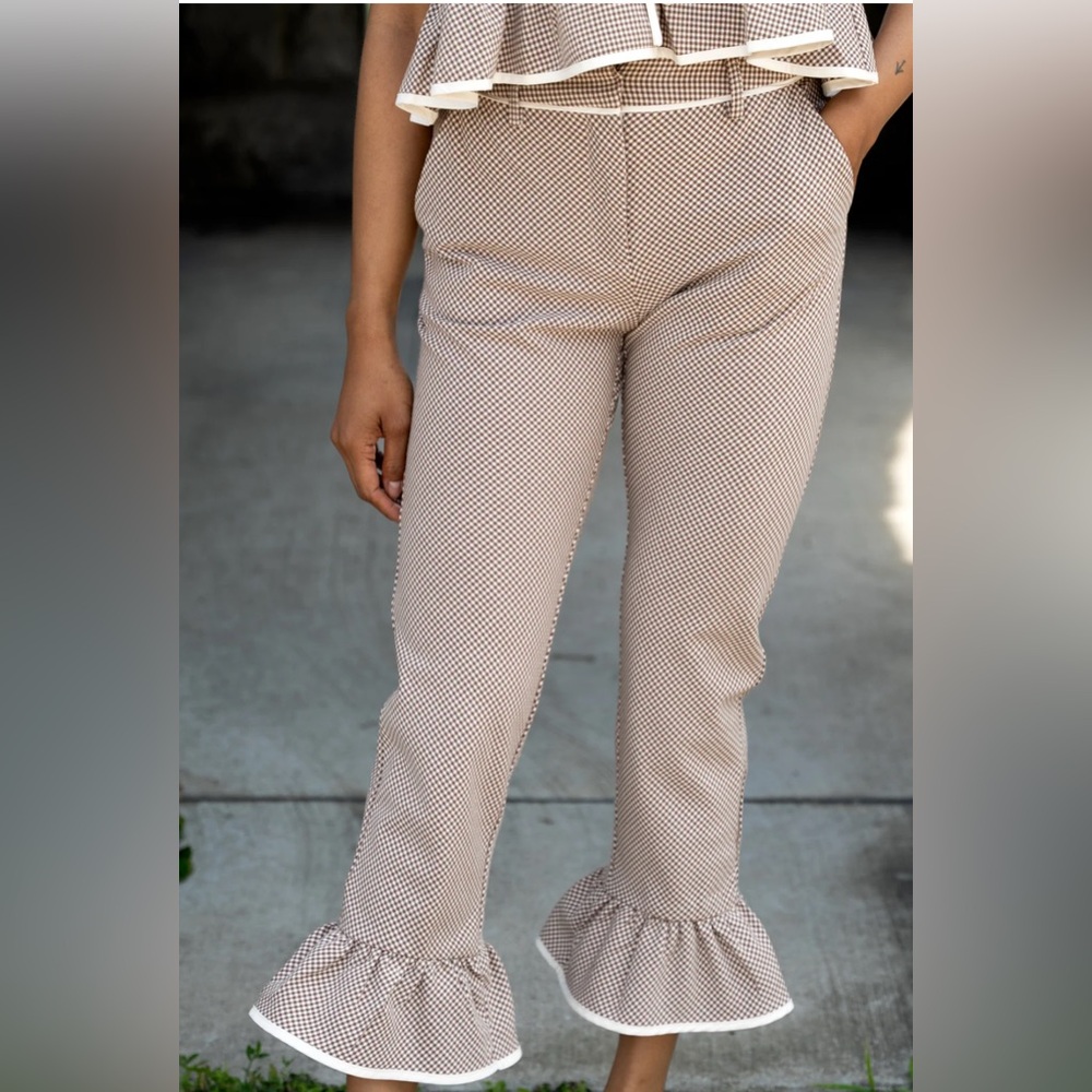 Ivy gingham Capri pant